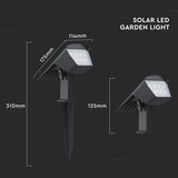  LED solarna svetiljka 2u1 LED/1,3W/3,7V 3000/4000/6400K IP65 1200 mAh | Eponuda.com