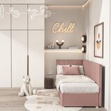 Ghado Roza kutni dječji krevet s prostorom za odlaganje s madracem 90x200 cm Snugi - | shoptok.hr