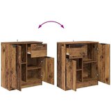 vidaXL Strani šal s predalom Star les 60 x 30 x 70 cm Konstruiran les | Shoptok.si