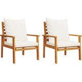  5-dijelna vrtna garnitura od masivnog drva bagrema s jastucima | shoptok.hr