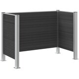  Ograda za kante za smeće Siva 161 x 85 x 115 cm Aluminij i WPC | Eponuda.com