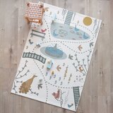 Nattiot Kremno bela otroška igralna preproga 123x180 cm Bird Paradise – | Shoptok.si