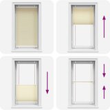 vidaXL Plisirana roleta krem 80x150 cm širina tkanine 79,4 cm | shoptok.hr