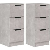  Komode 2 kosa betonsko sive 30x30x70 cm konstruiran les, (20653972) | Shoptok.si