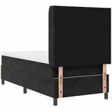  Krevet s opruga kutije s LED trakama Crna 100 x 200 cm Baršun | shoptok.hr