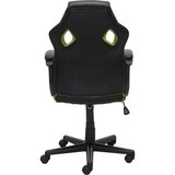 XORA pisarniški stol kovina, umetna masa, tekstil siva, zelena, črna | Shoptok.si