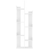 Ormarić za knjige bijeli 48 x 25,5 x 140 cm konstruirano drvo | shoptok.hr