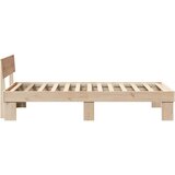  Krevetna konstrukcija Prirodna 100 x 200 cm Čvrsto borovo drvo | shoptok.hr