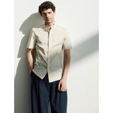 Reserved Slim fit košulja s podignutim ovratnikom - bež | shoptok.hr
