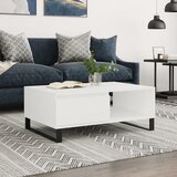  Stolić za kavu bijeli 90 x 60 x 35 cm od konstruiranog drva | shoptok.hr