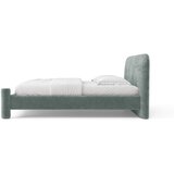 Micadoni Svetlo modra oblazinjena zakonska postelja z letvenim dnom 160x200 cm Vera – | Shoptok.si
