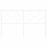  Metalno zamjensko uzglavlje bijelo 140 cm | shoptok.hr