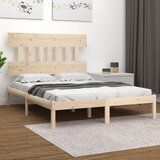 Maison Chic Posteljni okvir - Dvoposteljna postelja - Zakonska postelja iz trdnega lesa 120x190 cm-J14488, (21765342) | Shoptok.si