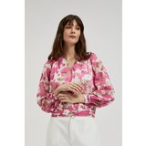 Moodo Women's V-neck blouse - pink Cijene