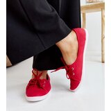 Gemre Red slip-on sneakers eco leather Knudsen | Shoptok.si