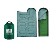 Bass_Polska Spalna vreča s kapuco, turistična odeja 2 v 1, zelena, (22135282) | Shoptok.si