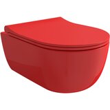 Bocchi V-Tondo Rimless kratka konzolna wc šolja crvena sjaj 1417-019-0129 Cene