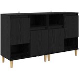 Komode 2 pcs Crni hrast 60 x 35 x 70 cm Konstruirano drvo | shoptok.hr