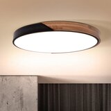  Brilagi - LED prigušiva svetiljka PILANA LED/60W/230V hrast/crna prečnik 60 cm + daljinski upravljač | Eponuda.com
