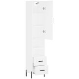  Visoka komoda bijeli 34,5x34x180 cm od konstruiranog drva | shoptok.hr