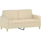  2-dijelni set sofa s jastucima krem od tkanine | Eponuda.com