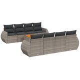  9-dijelni set vrtnih sofa s jastucima od poliratana | shoptok.hr