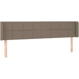  Vzglavje z ušesi taupe 203x16x78/88 cm blago, (20933941) | Shoptok.si