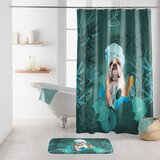 Douceur d intérieur Zavesa za tuš 180x200 cm Doggy zen – Cene