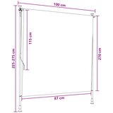  Vanjska Roleta Pijesak 100 x 270 cm | shoptok.hr