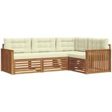  Set vanjskih sofa 4 kom. Prirodna i krem | shoptok.hr