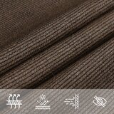  Jedro za zaštitu od sunca 160 g/m² smeđe 4 x 4 m HDPE | Shoptok.si