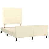  Okvir za krevet s uzglavljem krem 120x200 cm od umjetne kože | shoptok.hr