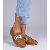 D/CEO marka niezdefiniowana Brown faux leather loafers with rhinestones Berita | shoptok.hr