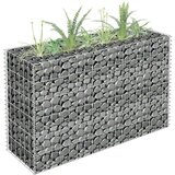 vidaXL Gabionska sadilica od pocinčanog čelika 90 x 30 x 60 cm | shoptok.hr