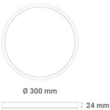 Greentech led plafonjera 20w 3000k-3500k-4000k-5000k-6500k fi30cm 5cct bela ( CNX-20W-WH ) | ePonuda.com