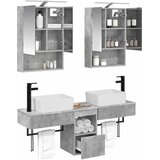  Set ormarića za kupaonicu 5 pcs Betonska siva 50 x 14,5 x 70 cm | Shoptok.si