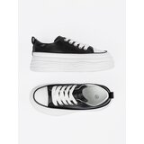Shelvt Black and white platform sneakers | Shoptok.si