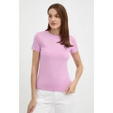 BOSS Orange Bombažna kratka majica ženska, roza barva, 50504201