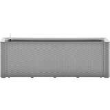 vidaXL Povišena vrtna gredica sa samozalijevanjem siva 100x43x33 cm | shoptok.hr