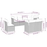  8-dijelni set vrtnih sofa od poliratana s jastucima crni | shoptok.hr