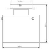 Brilliant plafonsko svetlo beth 1xE27/60W/230V prečnik 20 cm crna/zadimljeno | Eponuda.com