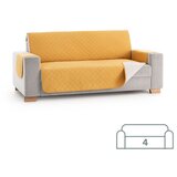 SOFA Dvostransko pregrinjalo za kavč - štirised 200 x200 cm rumena / slonokoščena EU kvaliteta Cene