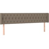  LED uzglavlje smeđesivo 183x16x78/88 cm od tkanine | shoptok.hr