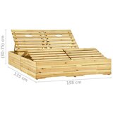 In Dvojni ležalnik in taupe blazine impregnirana borovina | Shoptok.si