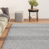vidaXL perivi mekani i čupavi tepih 160 x 230 cm protuklizni sivi | shoptok.hr