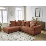 Bobochic Paris Kutna garnitura od šenila boja terakote (s lijevim kutom/u obliku slova L) Whesley – | shoptok.hr