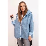 Kesi Włoski Women's quilted jacket with a hood denim | shoptok.hr