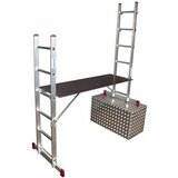 Krause-werk večnamenski aluminijasti oder, 2x6 stopnic 082015 Cene