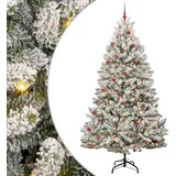  Umjetno božićno drvce Zelena i bijela 270 cm PVC i metal | shoptok.hr