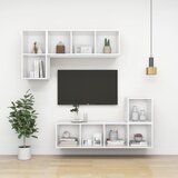  Zidni ormarići 4 kom bijeli 37 x 37 x 37 cm konstruirano drvo | shoptok.hr
